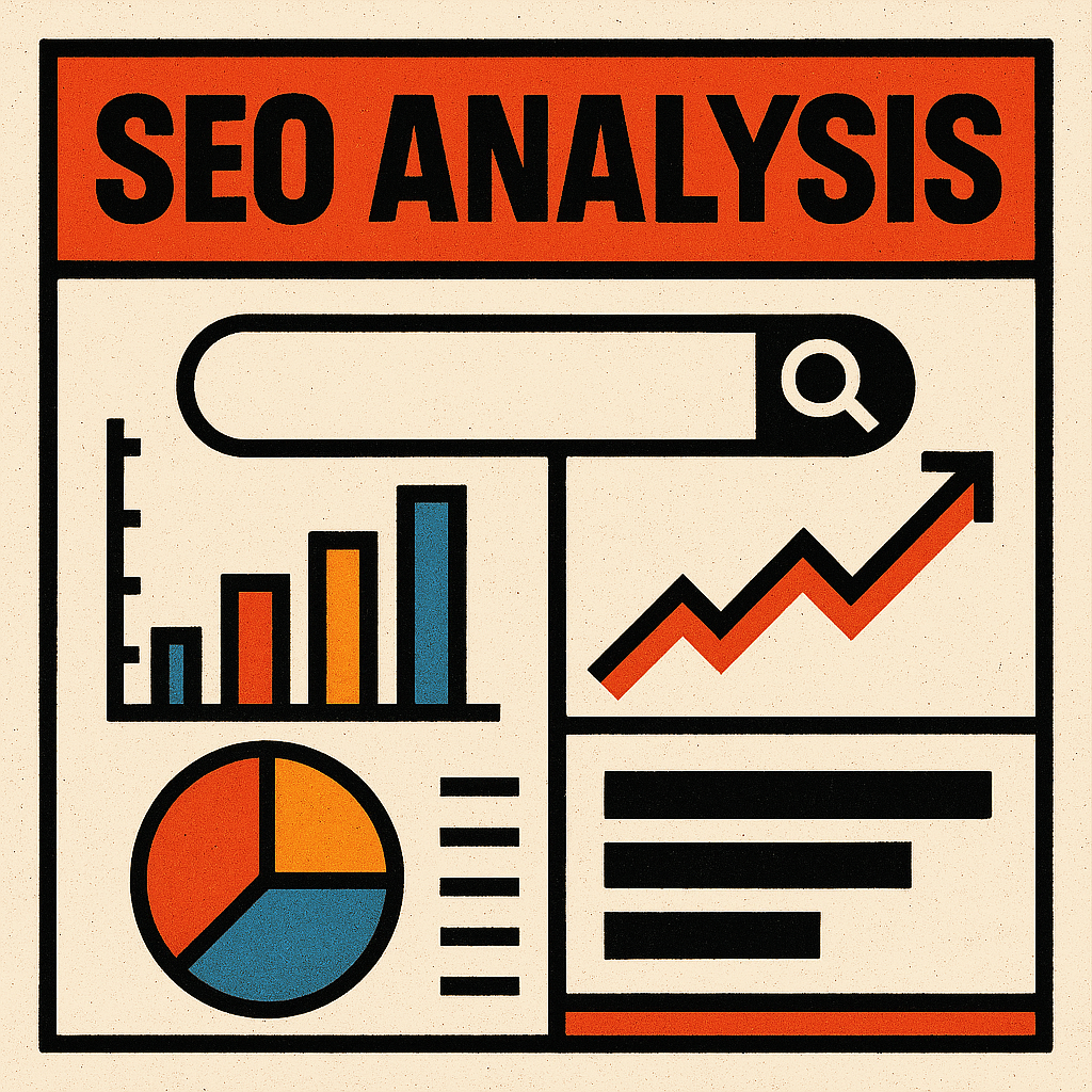 SEO Analysis Dashboard Illustration
